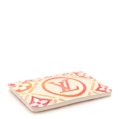 Louis Vuitton Monogram Tiles By The Pool Card Holder Coral 4 of 8
