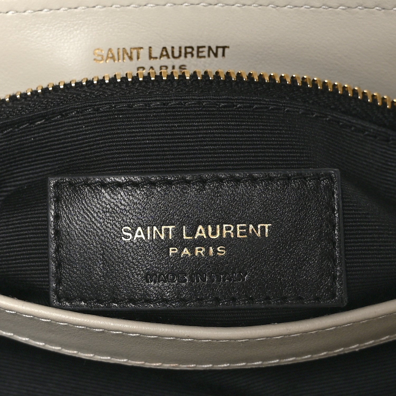 Saint Laurent Calfskin Y Quilted Monogram Toy Loulou Crossbody Bag Blanc Vintage 7 of 11