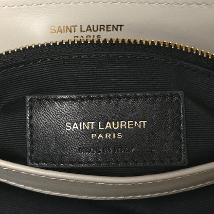 Saint Laurent Calfskin Y Quilted Monogram Toy Loulou Crossbody Bag Blanc Vintage 7 of 11