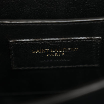 Saint Laurent Crocodile Embossed Mini Classic Monogram Cassandra Top Handle Crema Soft 6 of 12