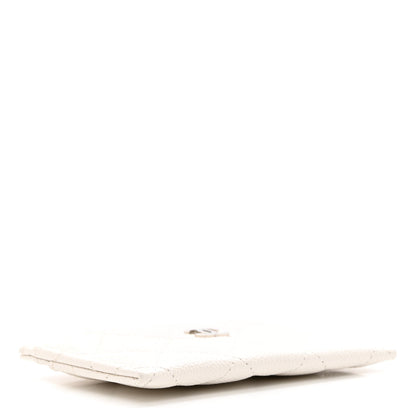 Chanel Caviar Quilted Card Holder White 3 of 8