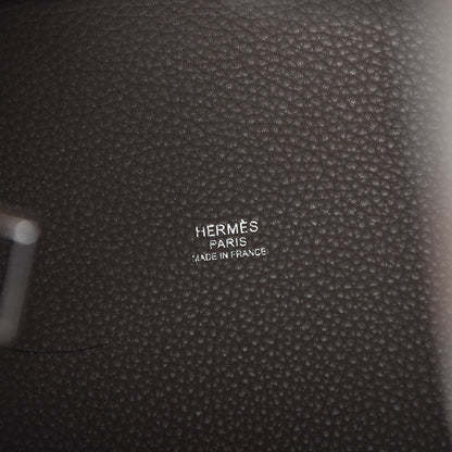 Hermes Taurillon Clemence Picotin Lock 18 PM Gris Asphalte 5 of 11