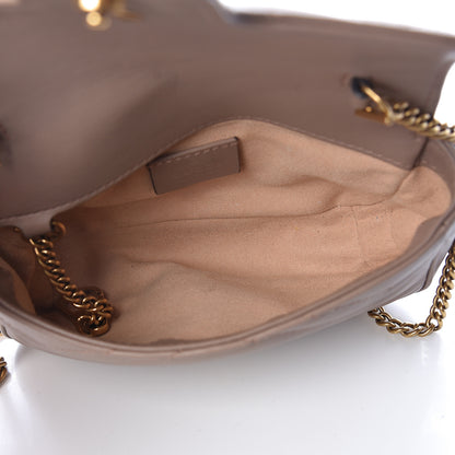 Gucci Calfskin Matelasse Super Mini GG Marmont Shoulder Bag Porcelain Rose 5 of 12
