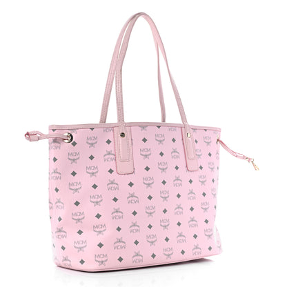 MCM Visetos Medium Liz Reversible Shopper Tote Soft Pink 3 of 12