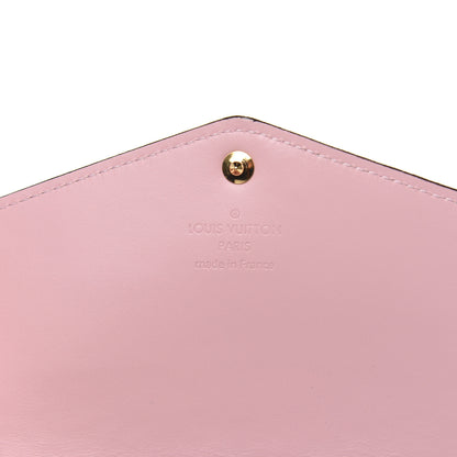 Louis Vuitton Vernis Sarah Compact Wallet Rose Ballerine 6 of 9