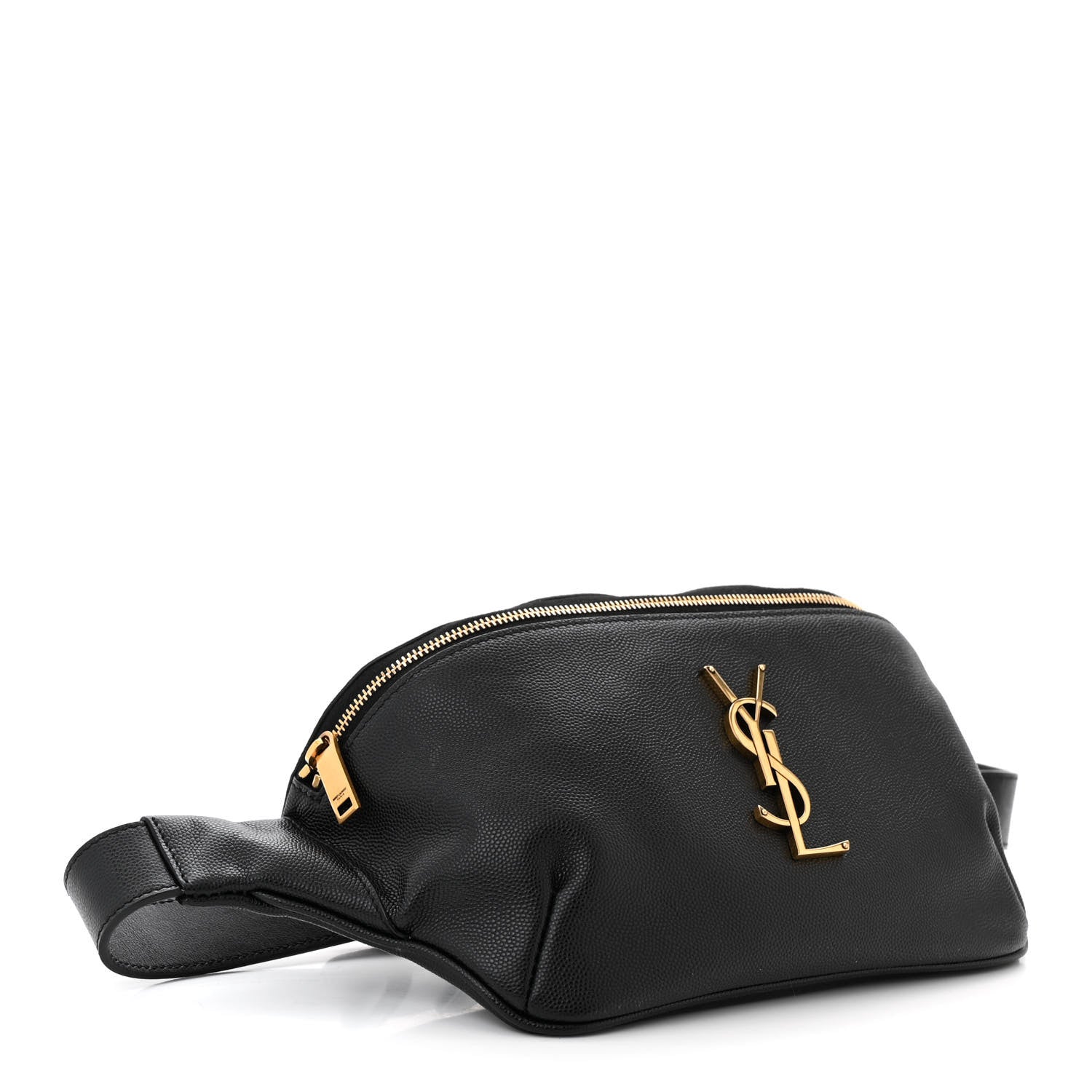 Saint Laurent Grain De Poudre Monogram Belt Bag Black 4 of 11