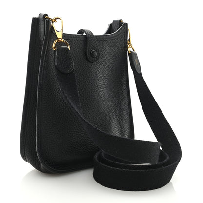Hermes Taurillon Clemence Evelyne TPM Black 2 of 9