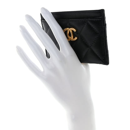 Chanel Lambskin Quilted CC Card Holder Black 2 of 12