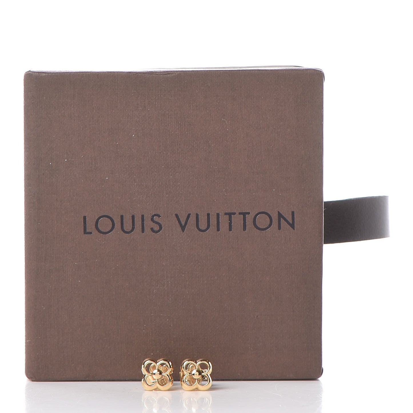 Brass Flower Full Stud Earrings Gold