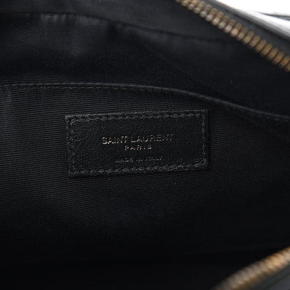 Saint Laurent Calfskin Matelasse Monogram Lou Camera Bag Black 5 of 9