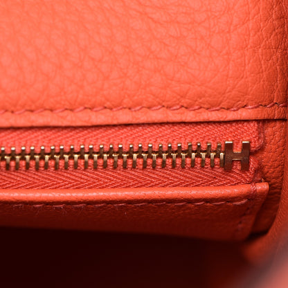 Hermes Togo Kelly Retourne 28 Orange Poppy 23 of 31