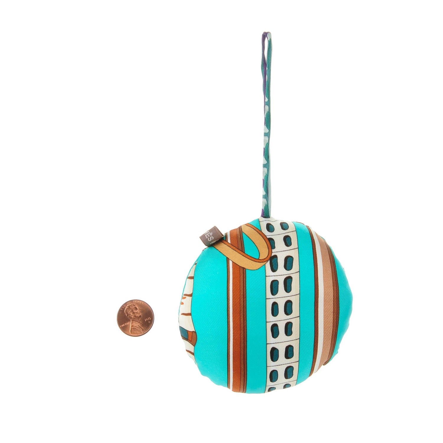 Hermes Silk Petit H Round Ornament Charm 2 of 5