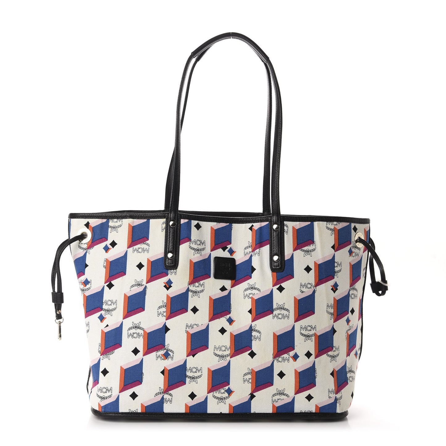Visetos Medium Project Reversible Shopper Tote White