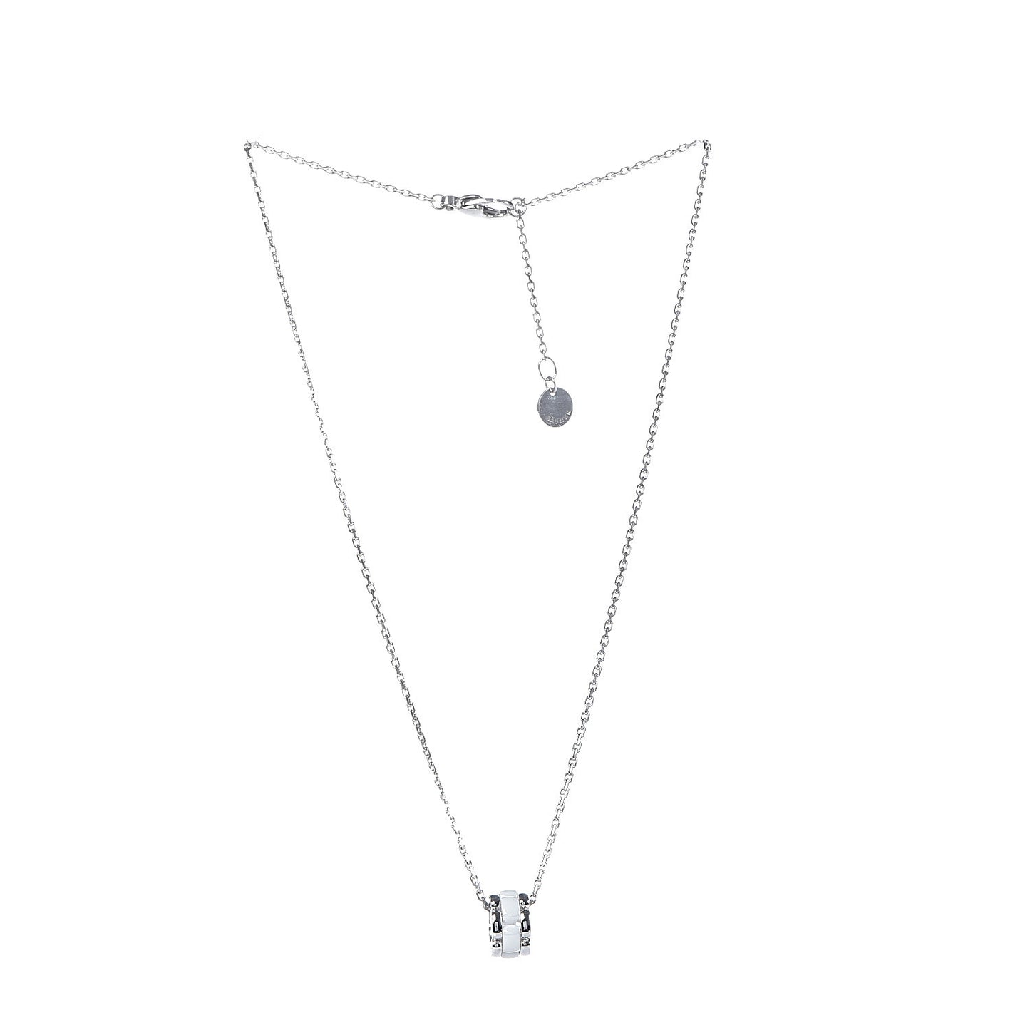 18K White Gold Ceramic Ultra Pendant Necklace White