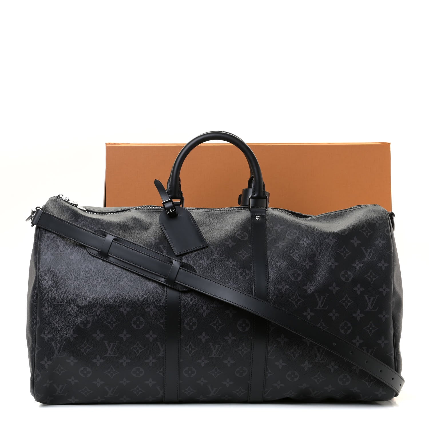 Louis Vuitton Monogram Eclipse Keepall Bandouliere 55 11 of 11