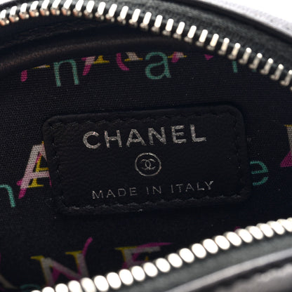Chanel Lambskin Quilted Zip Around Classic Coin Purse Black 6 of 8