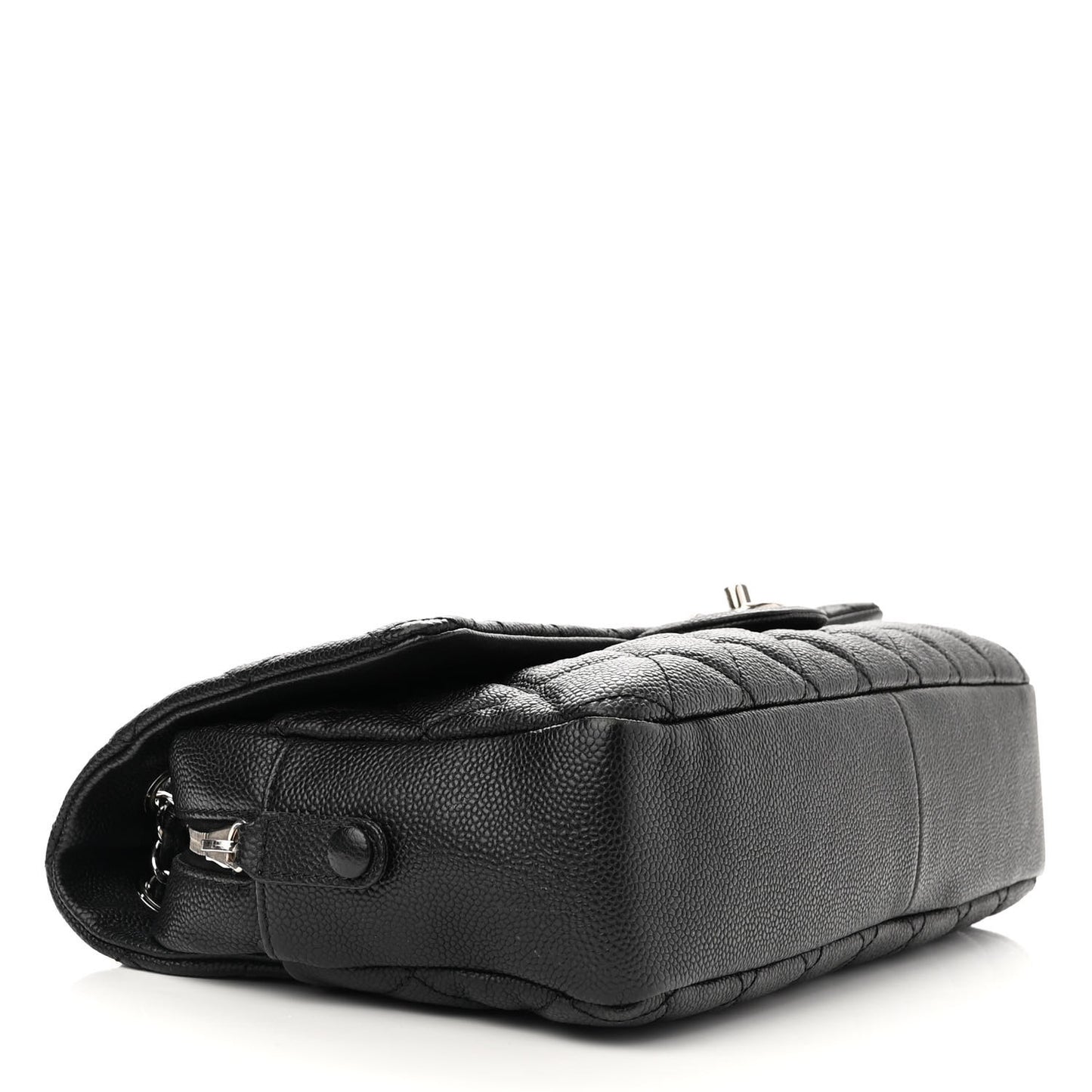 Caviar Quilted Jumbo Easy Flap Black