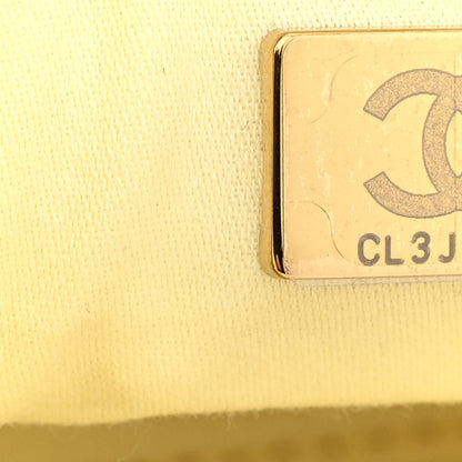 Chanel Caviar Quilted Mini Chanel 25 Handbag Light Yellow 7 of 11