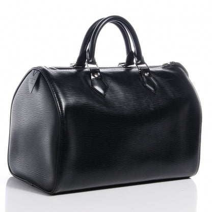 Louis Vuitton Epi Speedy 30 Black 3 of 7