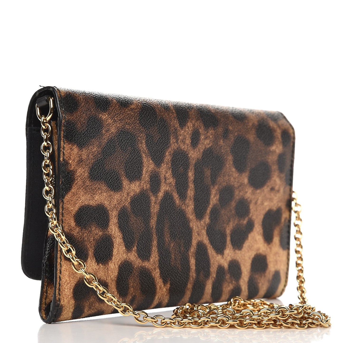 Dauphine Nina Flap Clutch Leopard