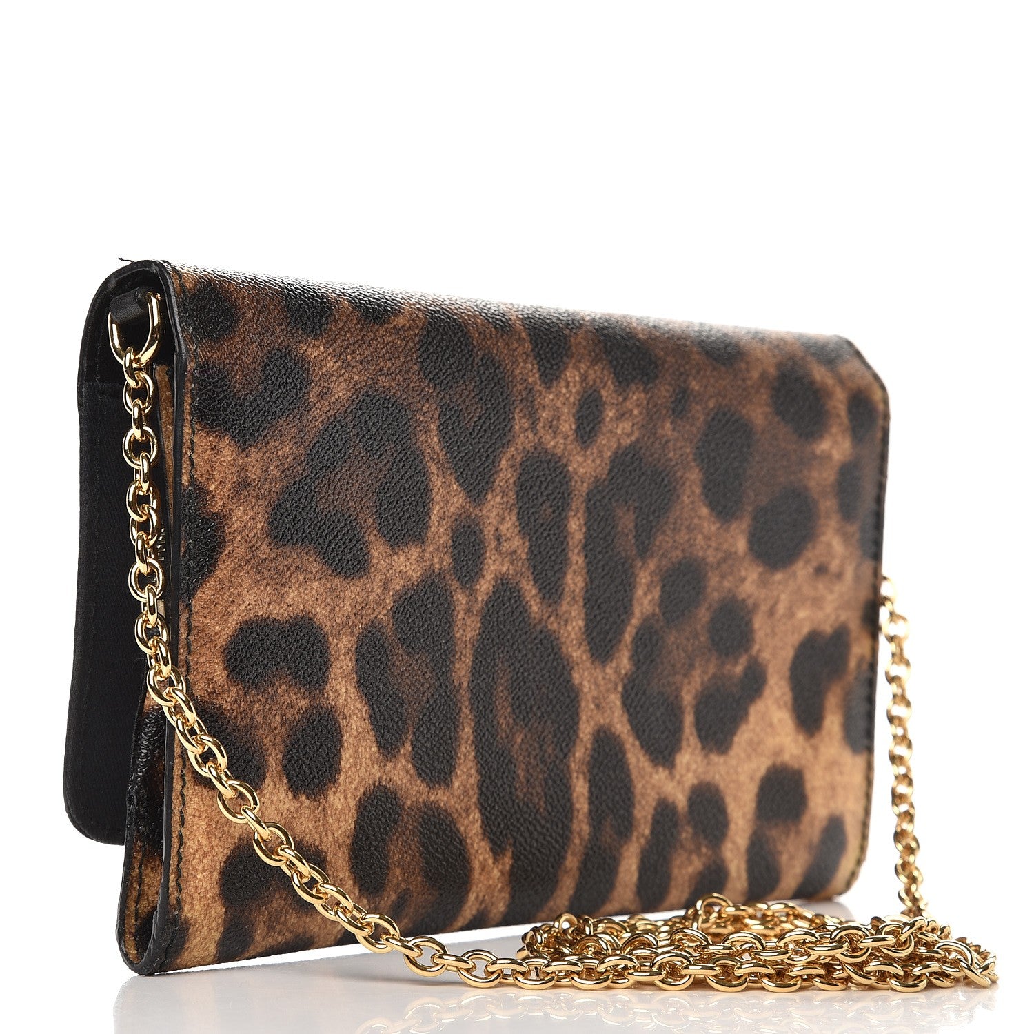 Dolce & Gabbana Dauphine Nina Flap Clutch Leopard 3 of 7