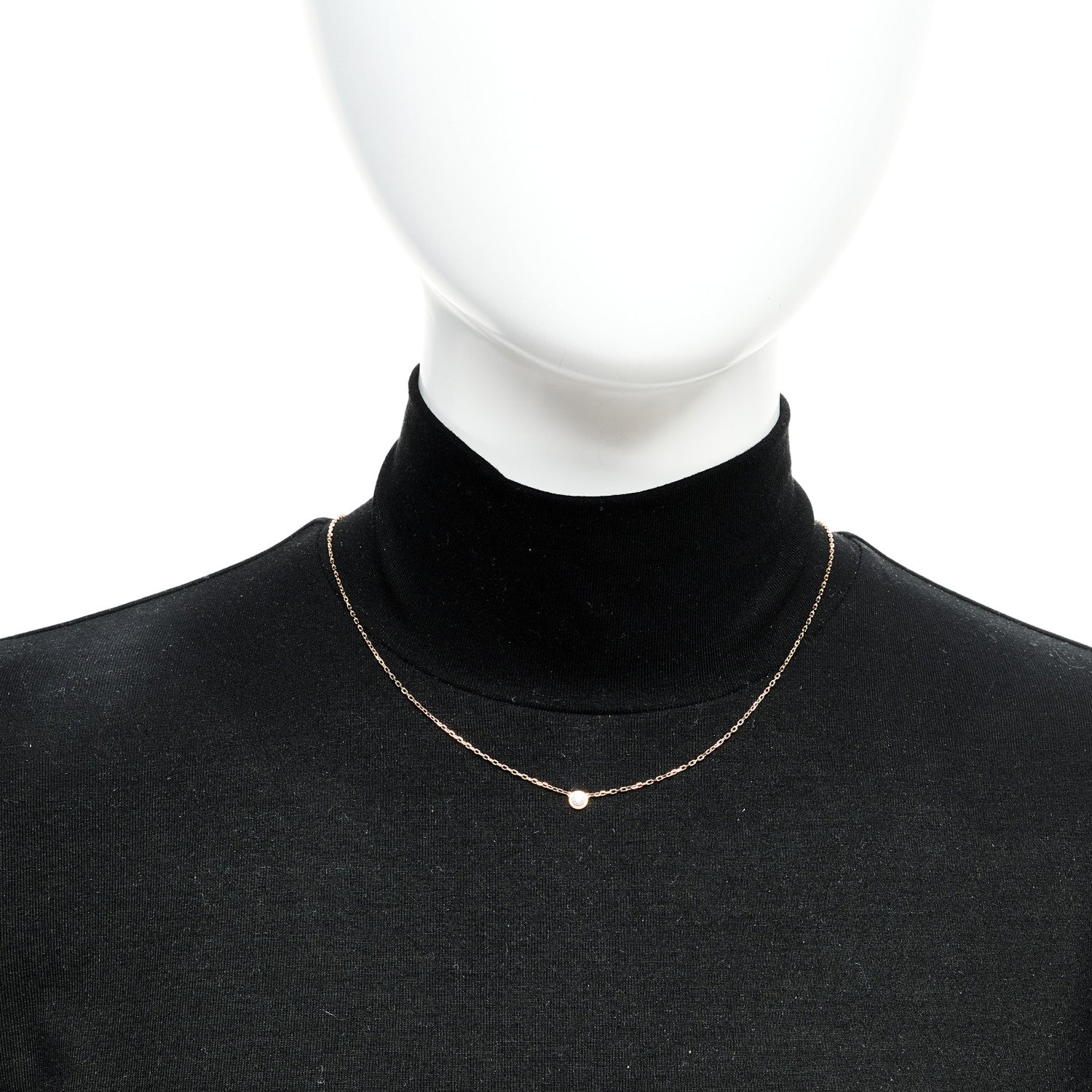 Cartier 18K Pink Gold Diamond SM D'Amour Pendant Necklace 2 of 7