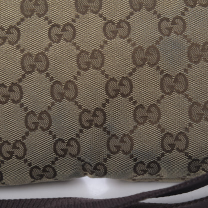 Gucci GG Monogram Double Pocket Belt Bag Dark Brown 12 of 13