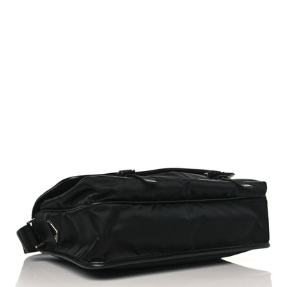 Prada Tessuto Nylon Saffiano Logo Messenger Bag Black 4 of 9