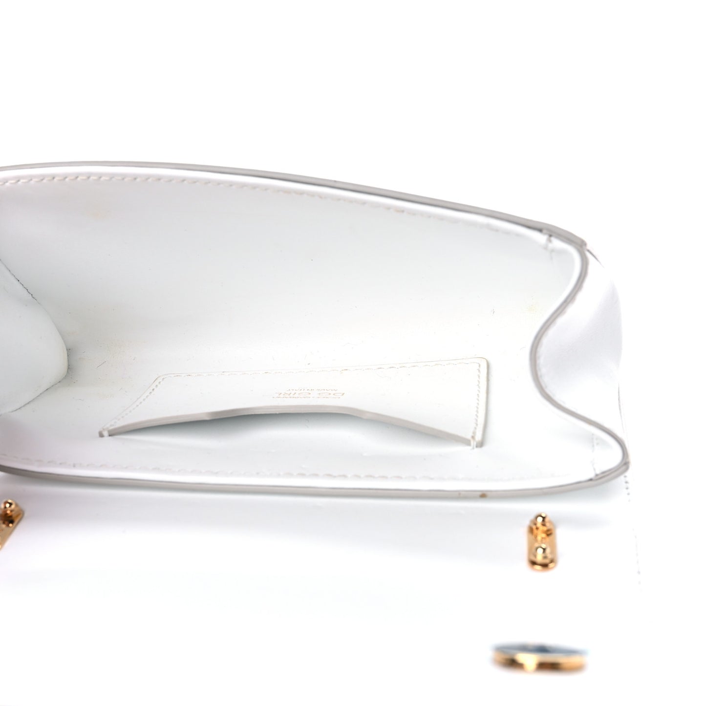 Nappa DG Girls Shoulder Bag White