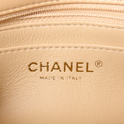 Chanel Lambskin Quilted Mini Rectangular Flap Beige 6 of 12