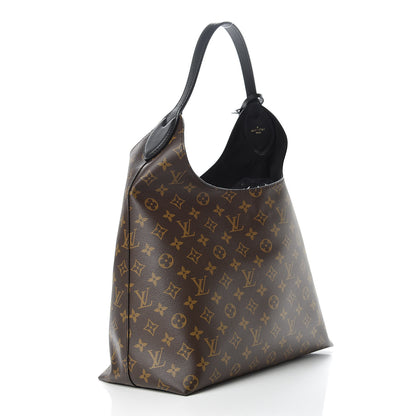 Louis Vuitton Monogram Flower Hobo Black 4 of 13