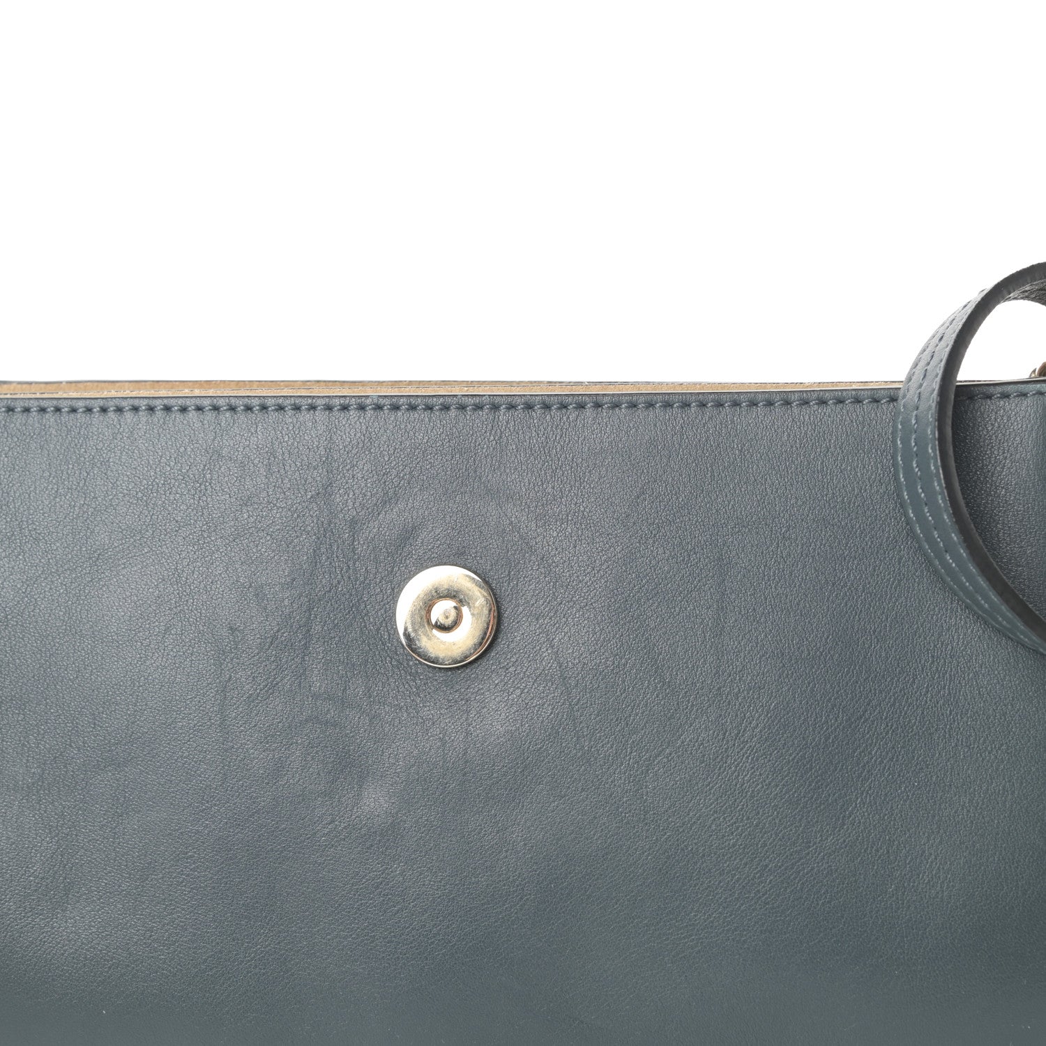 Chloe Suede Calfskin Small Faye Shoulder Bag Silver Blue 11 of 14