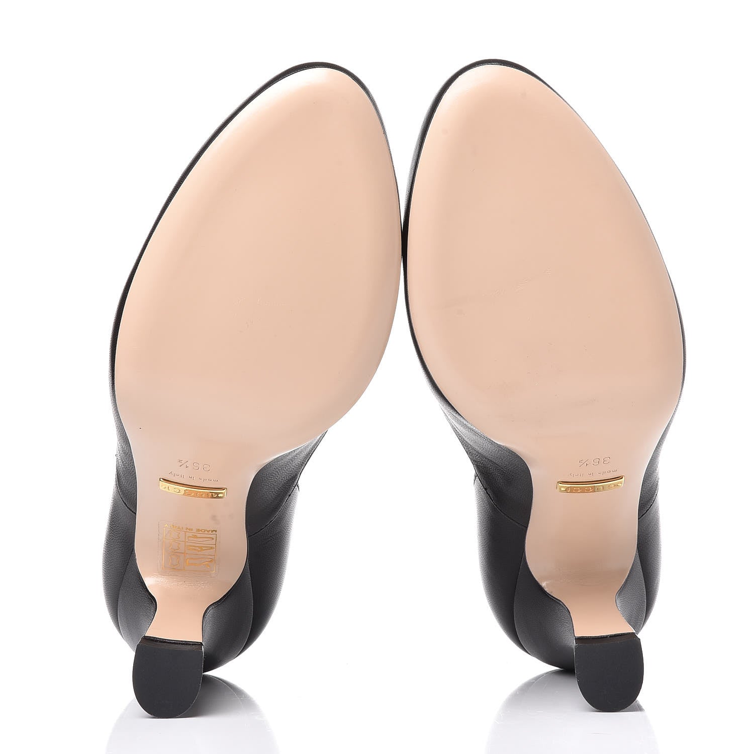 Gucci Malaga Kid Lesley Mary Jane Pumps 36.5 Black 5 of 8