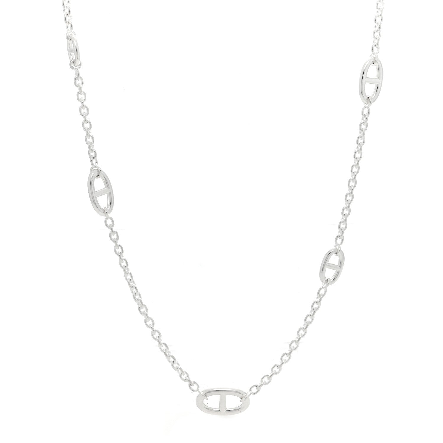 Hermes Sterling Silver Farandole Necklace 80 1 of 5