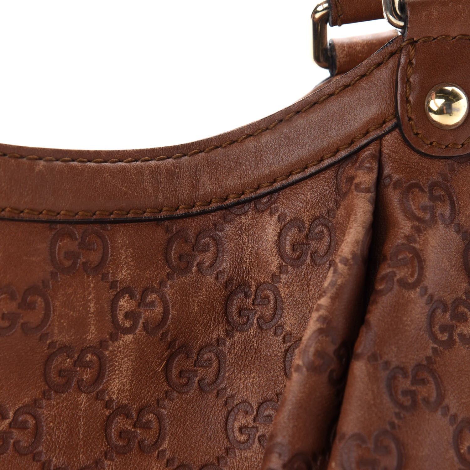 Gucci Guccissima Large Sukey Tote Brown 10 of 20