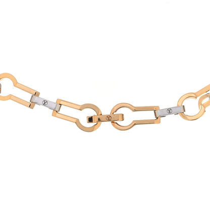 Louis Vuitton Serrure Chain Necklace Gold 3 of 4