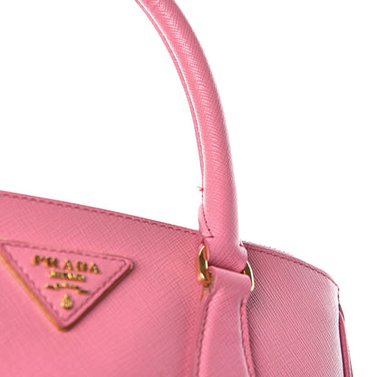 Prada Saffiano Mini Galleria Double Zip Tote Geranio 13 of 13