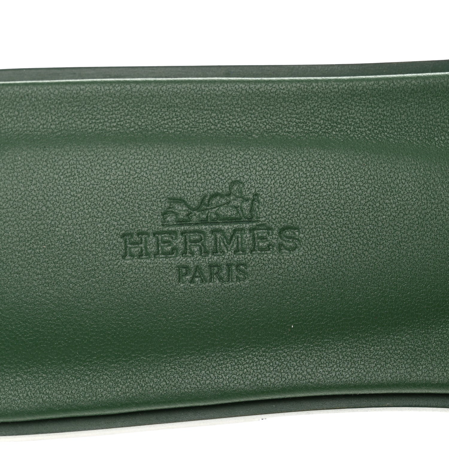 Hermes Epsom Oran Sandals 40 Vert Cactus 7 of 9