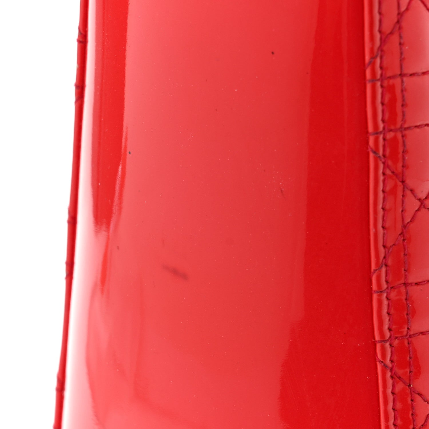Christian Dior Patent Cannage Large Lady Dior Red 13 of 15