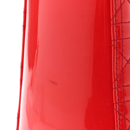 Christian Dior Patent Cannage Large Lady Dior Red 13 of 15