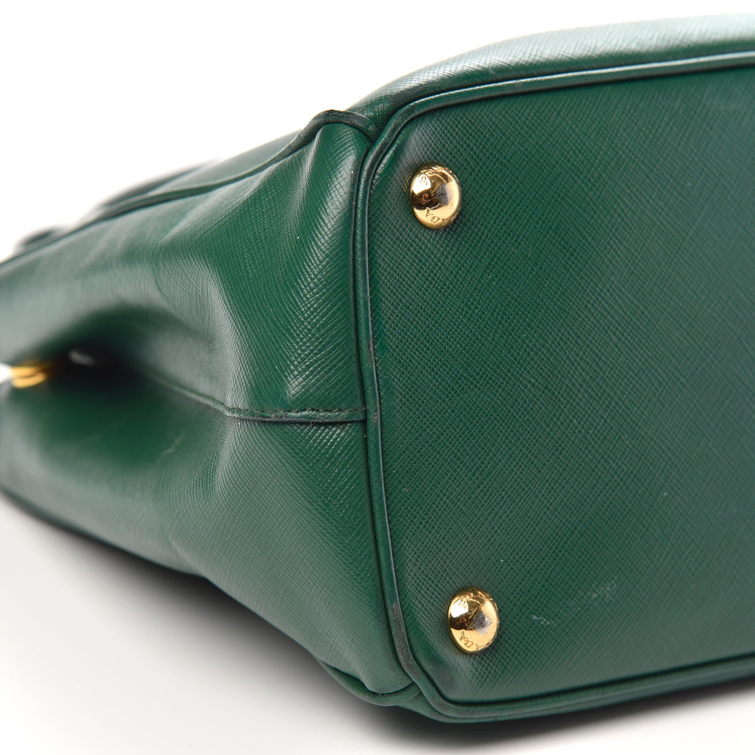 Prada Saffiano Small Galleria Double Zip Tote Biliardo 9 of 17
