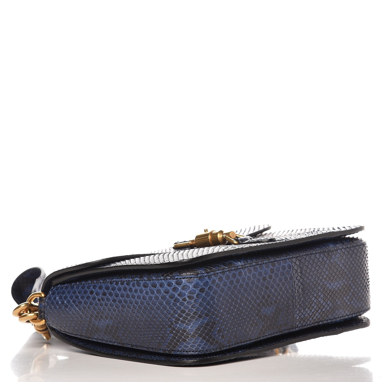 Gucci Soft Python Small Jackie Shoulder Bag Blue 5 of 8