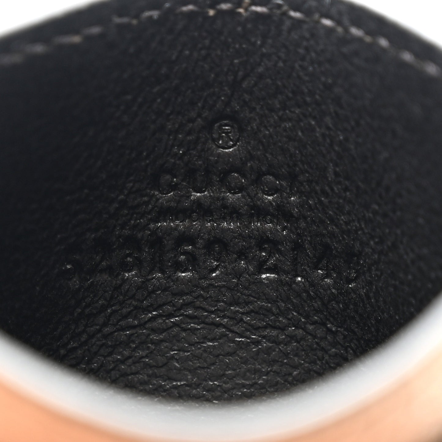 GG Supreme Monogram Textured Dollar Calfskin Web Ophidia Card Holder Beige Mystic White Oatmeal