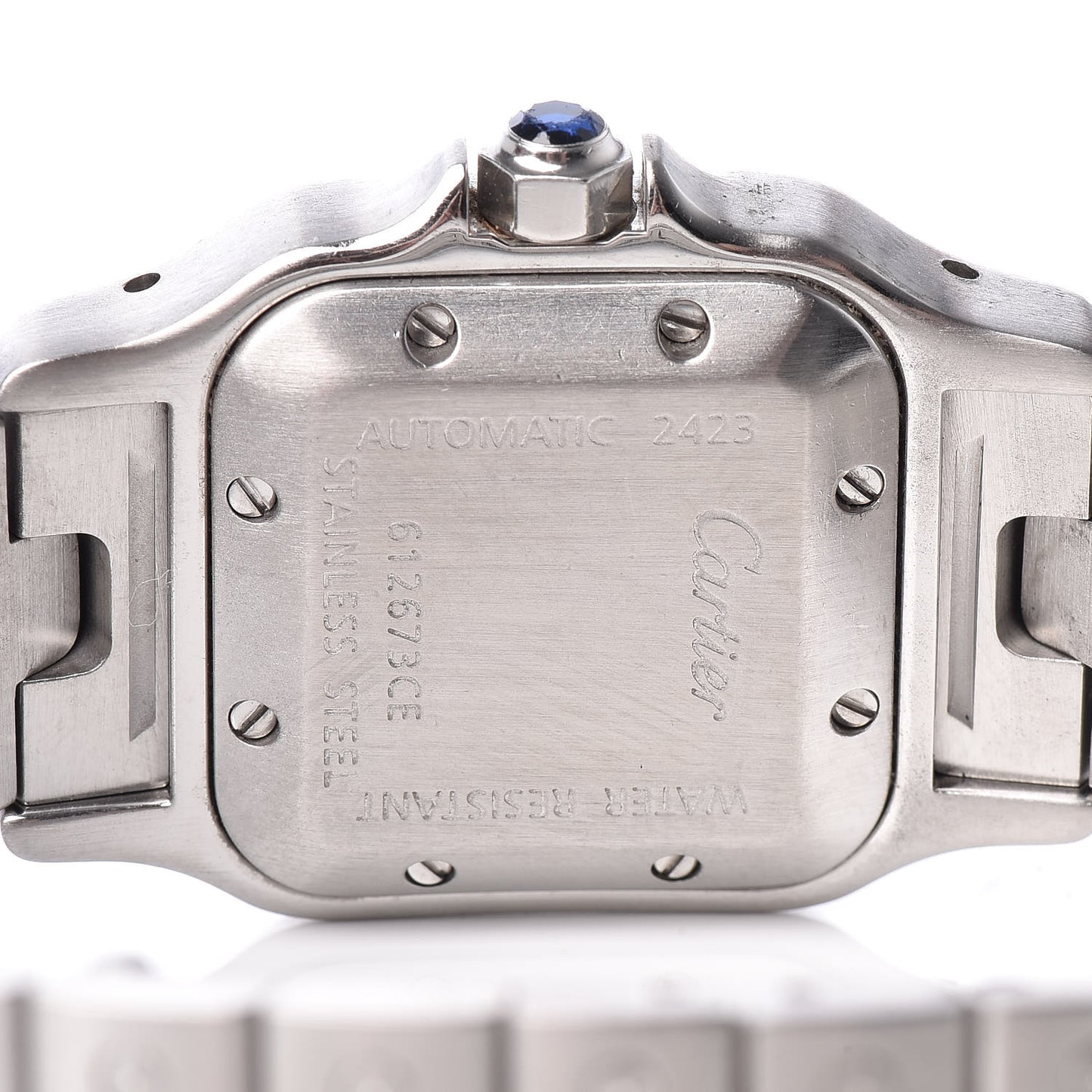 Stainless Steel 24mm Santos de Galbee Automatic Watch