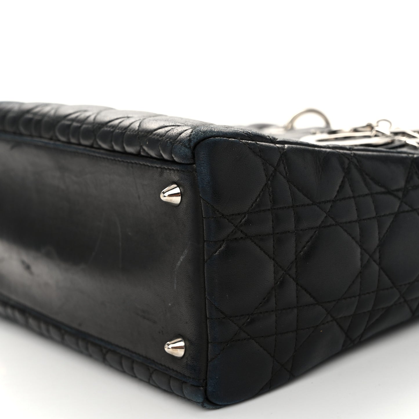 Lambskin Cannage Medium Lady Dior Black