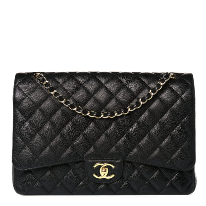 Chanel Caviar Quilted Maxi Double Flap Black 1 of 11