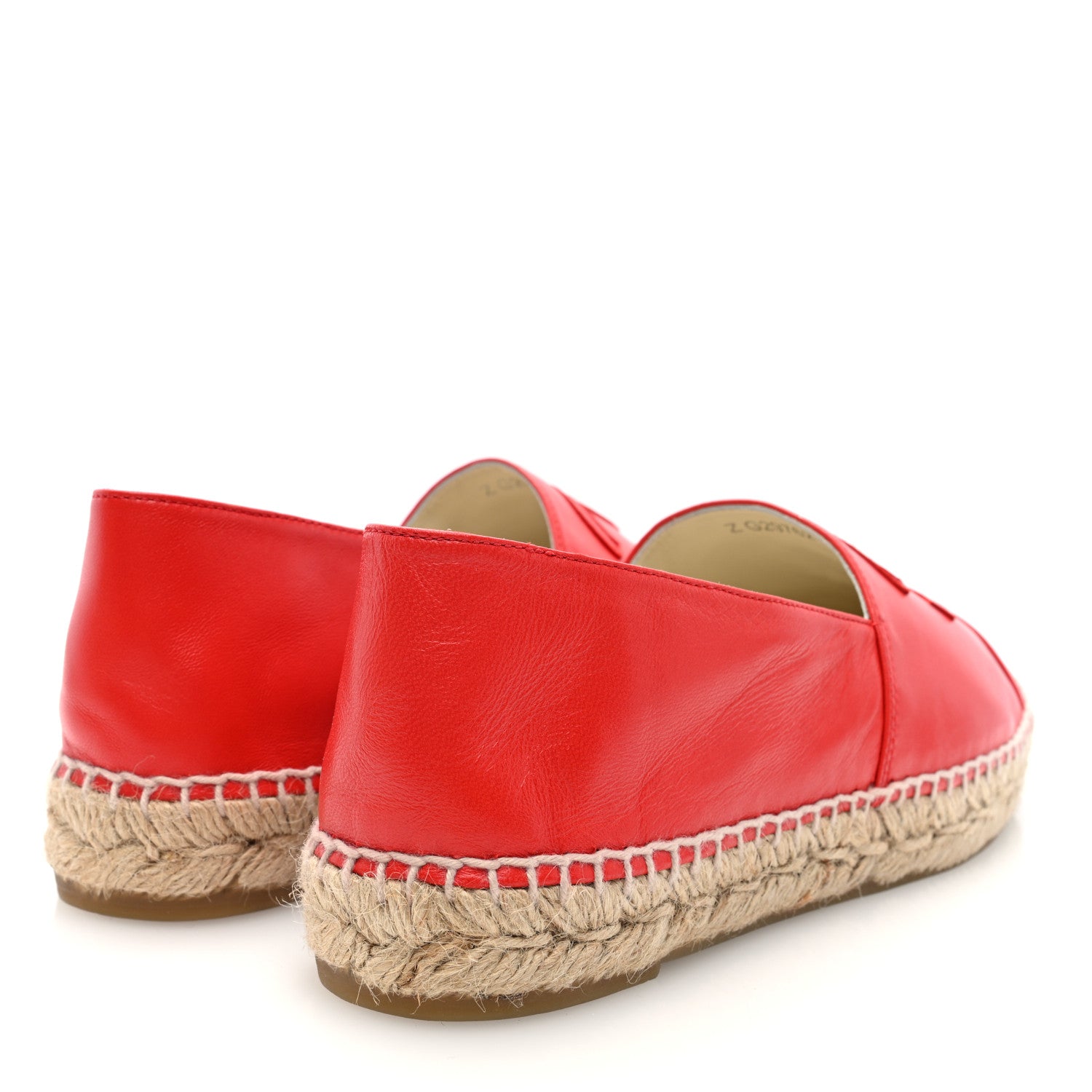 Chanel Lambskin CC Espadrilles 40 Red 4 of 9