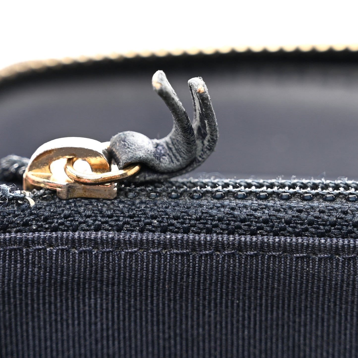 Caviar Quilted Large Gusset Zip Around Wallet Navy