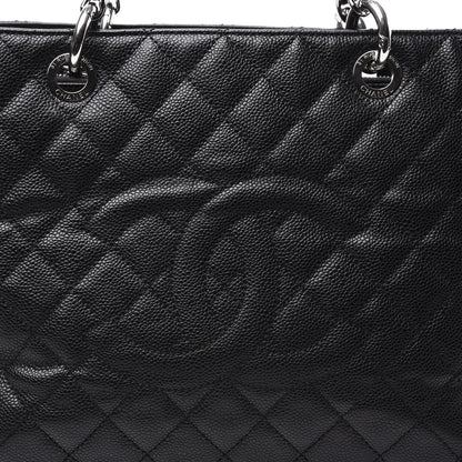 Chanel Caviar Quilted Grand Shopping Tote GST Black 14 of 15