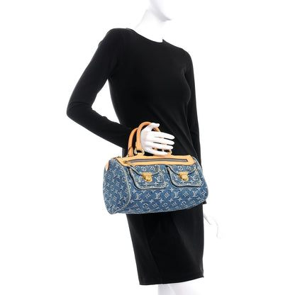 Louis Vuitton Monogram Denim Neo Speedy Blue 2 of 8